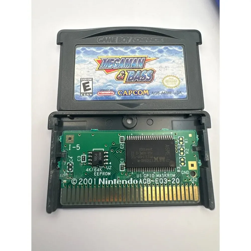Megaman & Bass Nintendo Game Boy Advance Loose Verified Authentic Tested Saves